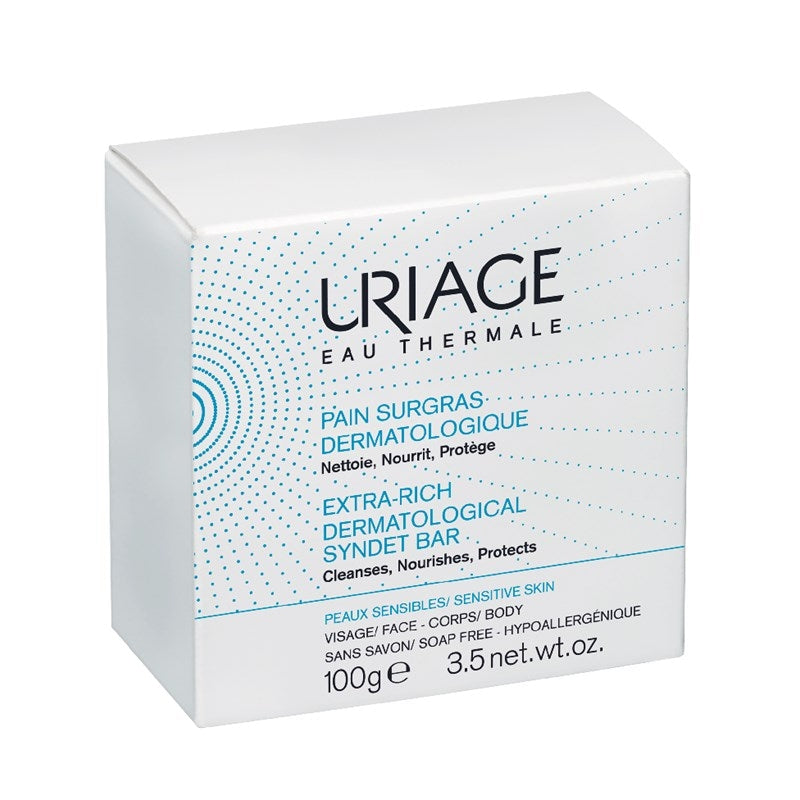 Uriage Extra-Rich Dermatological Syndet Bar - 100g - Healtsy