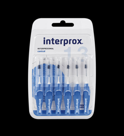 Interprox Brushes Conical 1.3 (x6 units) - Healtsy