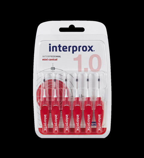 Interprox Mini Conical Brush 1.0 (x6 units) - Healtsy