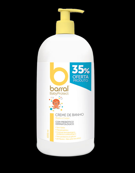 Barral Babyprotect Bath Cream - 1000ml - Healtsy