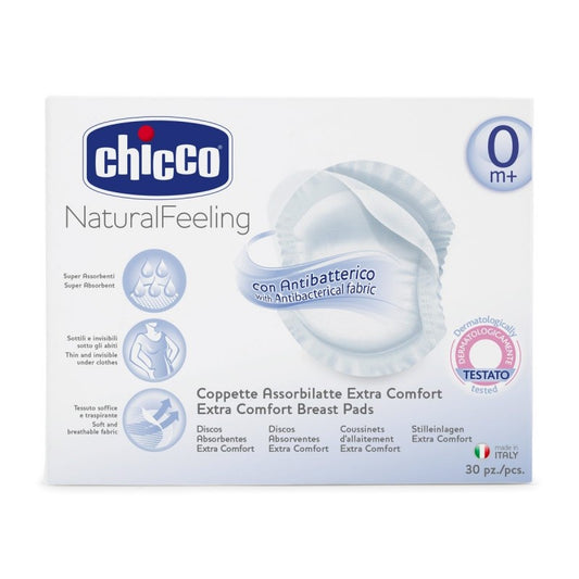Chicco Anti-Bacterial Absorbent Disc (x30 units) - Healtsy