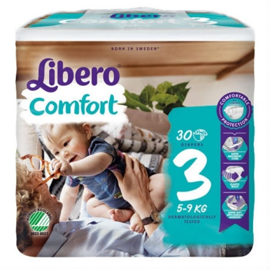 Libero Comfort_Size 3_ Diapers_ 5-9kg (x30 units) - Healtsy