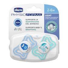 Chicco Pacifier Physio Light Luminosa Silicone_ 2-6months (x 2pcs) - Healtsy