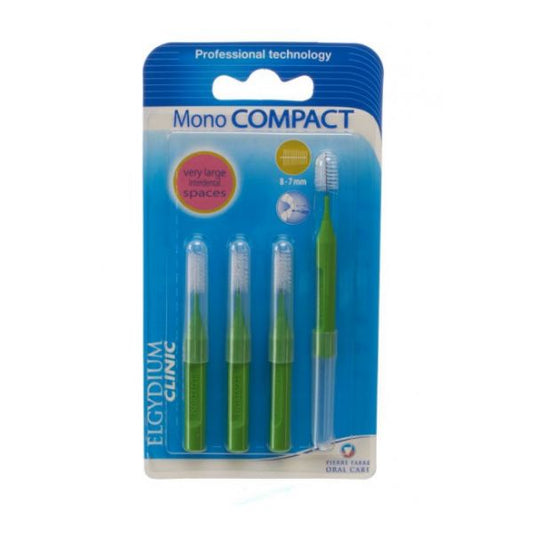 Elgydium Clinic Brush Mono Compact Green (x4 units) - Healtsy