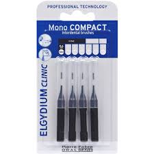 Elgydium Clinic Black Mono Compact Brush (x4 units) - Healtsy