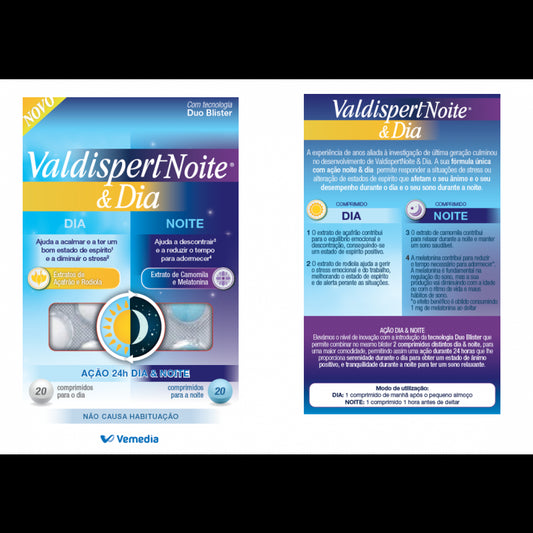 Valdispert Night Day Tablets (x20 units) + 20 units - Healtsy