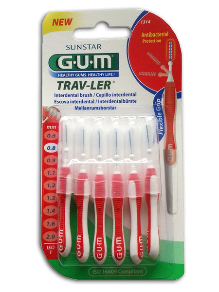 Gum Trav-Ler U-Micro Portable Cone Brush 1314 (x6 units) - Healtsy