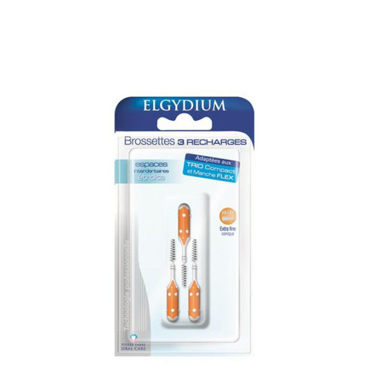Elgydium Clinic Orange Refill Brush (x3 units) - Healtsy