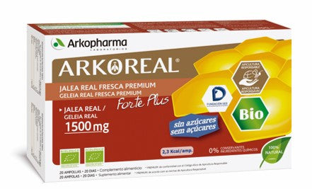 Arkoreal Royal Jelly - 1500mg (x20 drinkable ampoules) - Healtsy