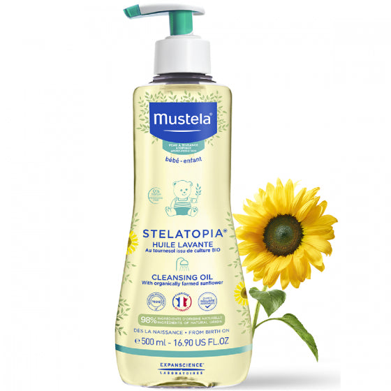 Mustela Bebe Atopic Skin Stelatopia Oil Bath - 500ml - Healtsy