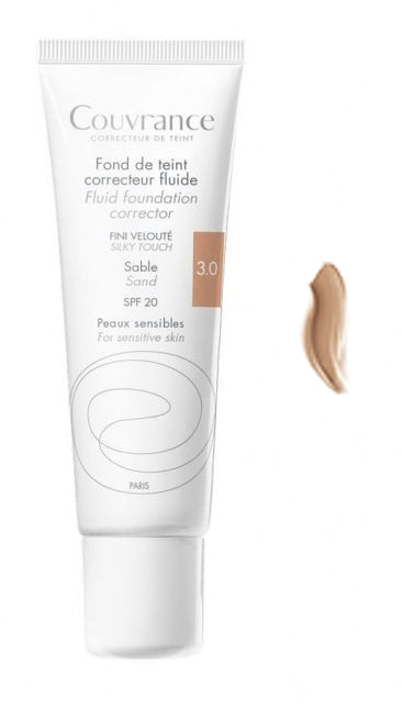 Avene Corrective Fluid Base Sand - 30ml - Healtsy