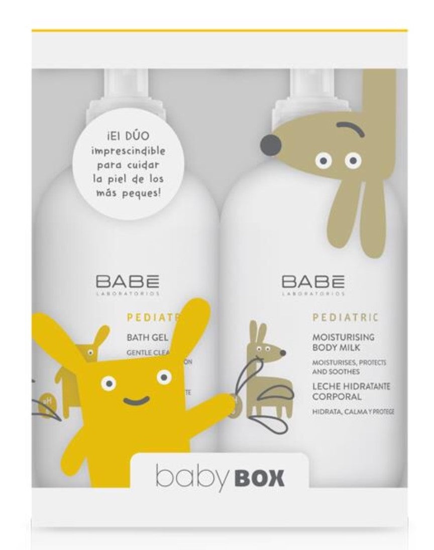 Babybox Baby Pediatric Bath Gel - 500 ml + Moisturizing Body Milk - 500 ml - Healtsy