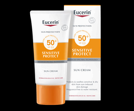 Eucerin Sunface Sensitive Cream SPF50 + - 50ml - Healtsy