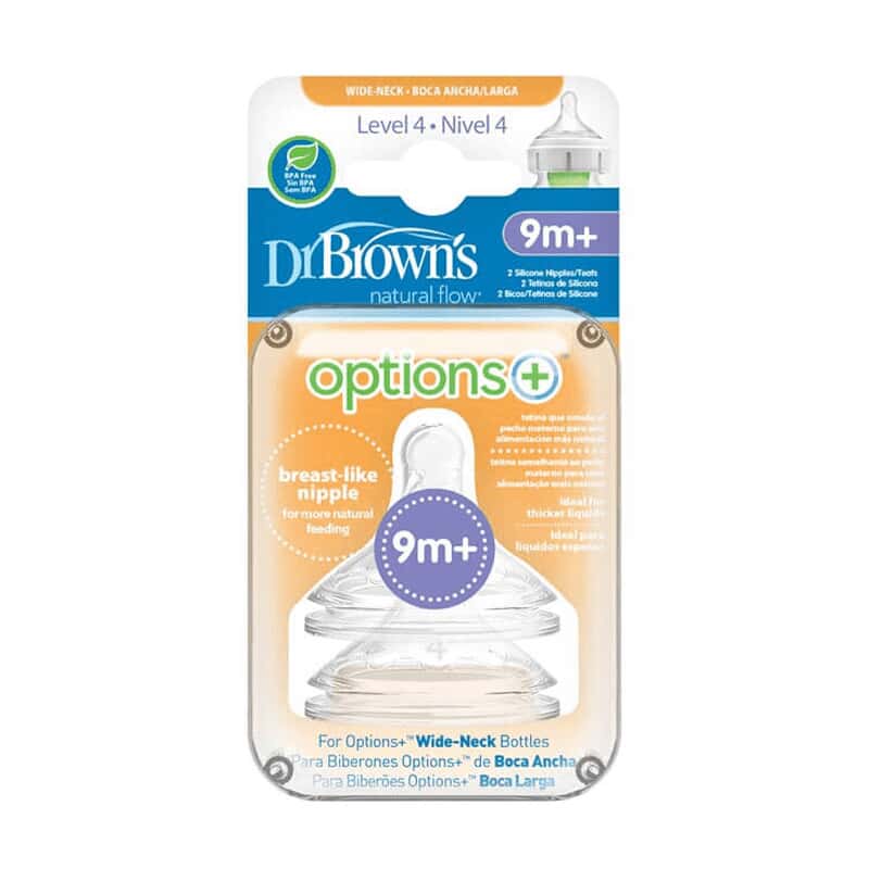 Dr Browns Wide Teat Level 4 (x2 units) - Healtsy