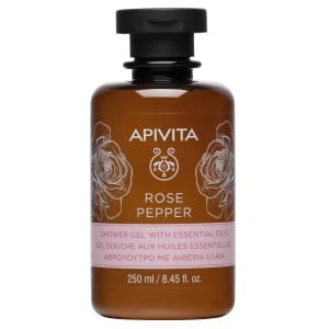 Apivita Body Shower Gel Rose Peper - 250ml - Healtsy