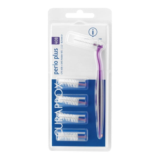 Curaprox Perio Plus Interdental Brush Kit CPS 408_UHS 451 cable (x5 pcs) - Healtsy