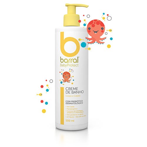 Barral Babyprotect Bath Cream Atopic Skin - 500ml - Healtsy