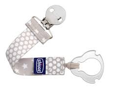 Chicco Clip Pacifier Holder Neutral Color - Healtsy