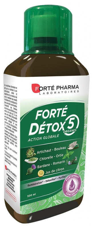 Forté Detox 5 Organs Solution - 500ml - Healtsy