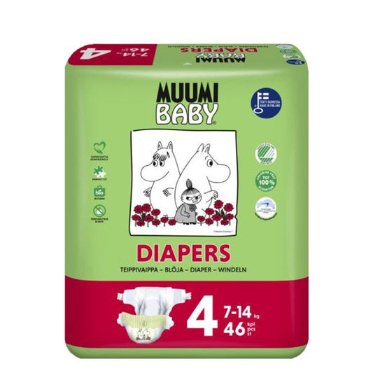 Muumi Baby Diaper_ Size 4_ 7-14kg (x46 units) - Healtsy