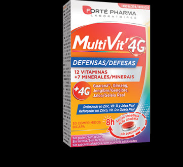 MultiVit 4G Defenses (x30 tablets) - Healtsy