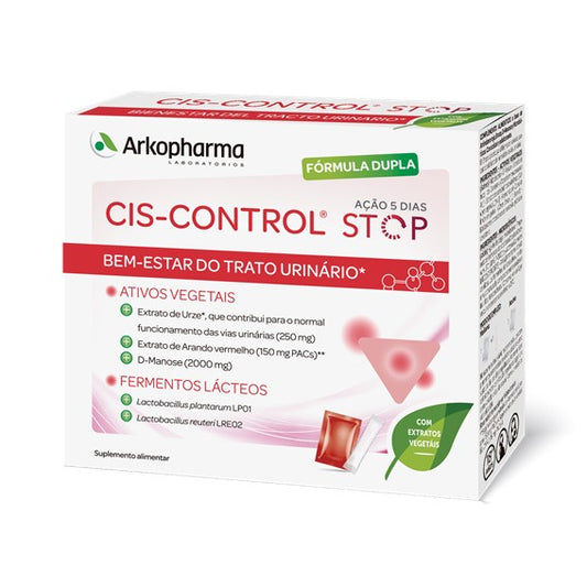Arkopharma Cis-Control Stop Sachets Vegetable actives -4g (x10 units) + Sticks Dairy yeasts -1.5g (x5 units) - Healtsy