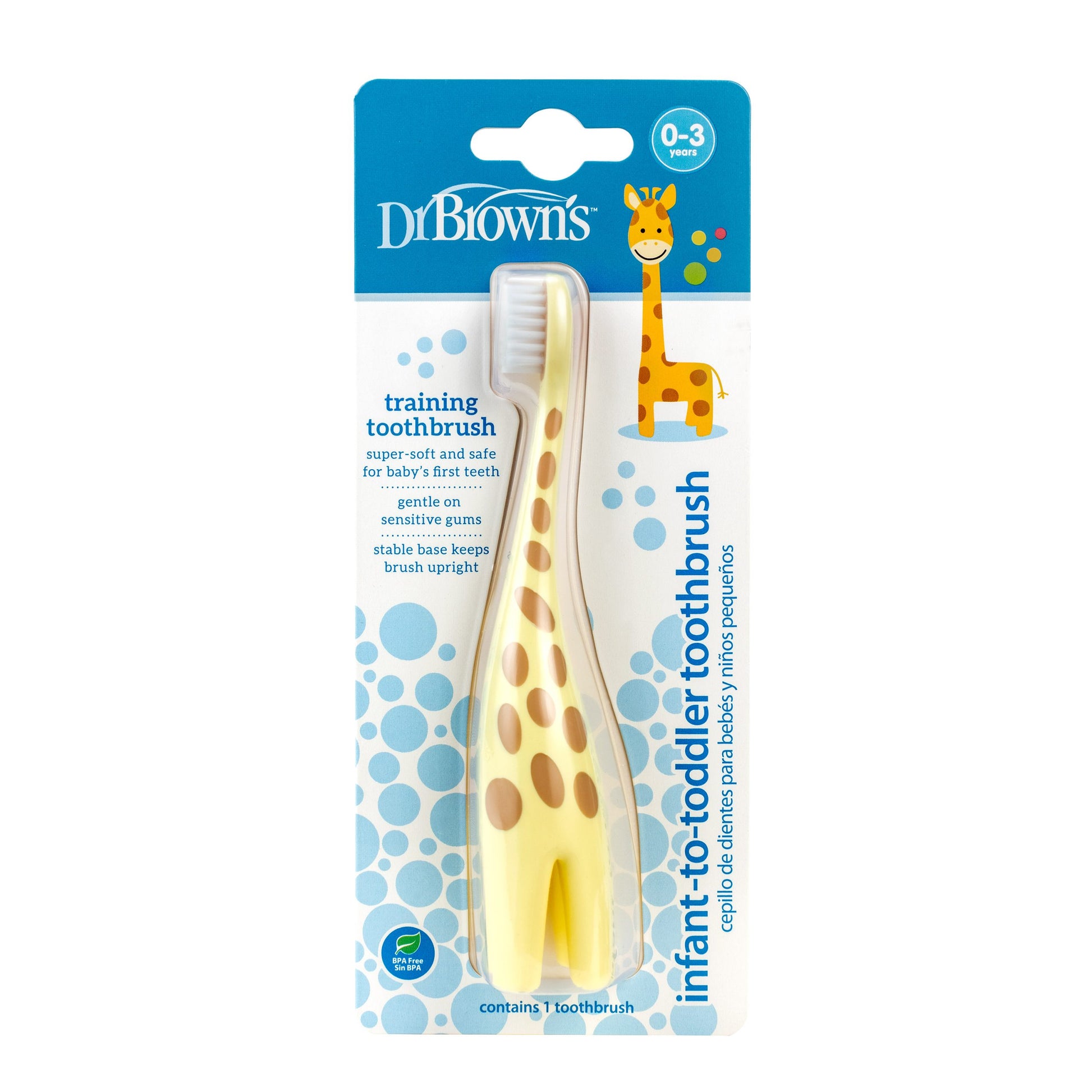 Dr Browns Toothbrush Giraffe_ 0-3 Years - Healtsy