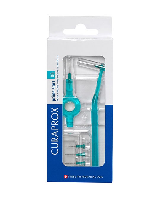 Curaprox Prime Plus Handy Interdental Brush Kit CPS 06 _ UHS 409 handle (x5 units) - Healtsy