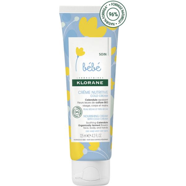 Klorane Bebe Calendula Nourishing Cream - 125ml - Healtsy
