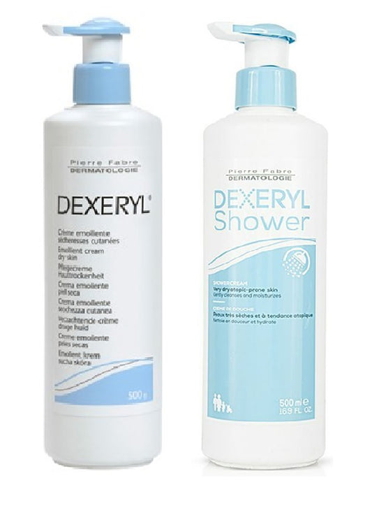 Dexeryl Cream - 500ml + Offer Shower Cream - 500ml - Healtsy
