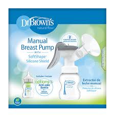 Dr Brown'S Options Natural Flow Hand Pump Breastfeed + SoftShape Funnel + Options+ Anti-colic Bottle - 150ml - Healtsy
