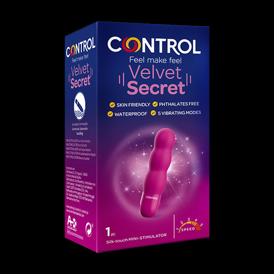 Control Velvet Secret Mini Estimulador - Healtsy