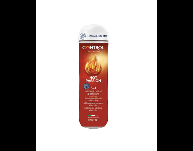 Control Hot Passion Gel Massage 3/1 - 200ml - Healtsy