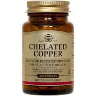 Chelated copper_Solgar (x100 tablets) - Healtsy