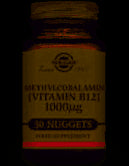 Methylcobalamin (vit. B12) _Solgar - 1000ug (x30 tablets) - Healtsy