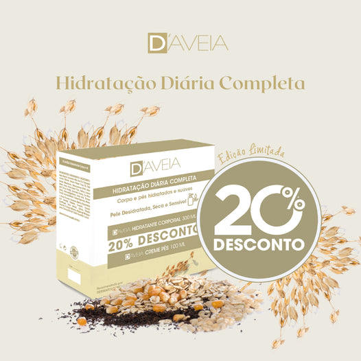 D'Aveia Body Moisturizing Lotion - 300ml + Foot Cream - 100ml (20% Discount) - Healtsy