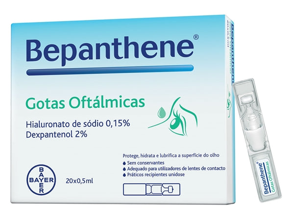 Bepanthene Eye Drops - 0.5ml (x20 units) - Healtsy