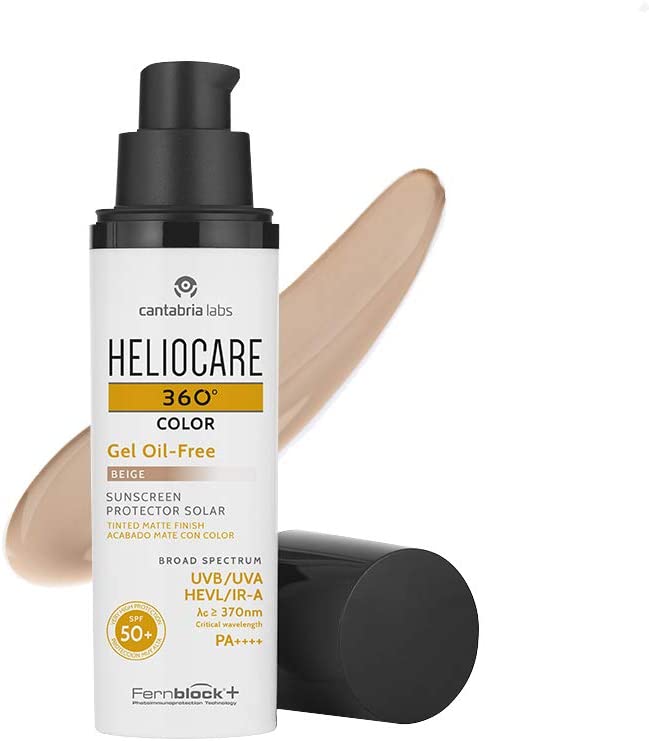 Heliocare 360º Oilfree Gel SPF50+_ Color Beige - 50 ml - Healtsy