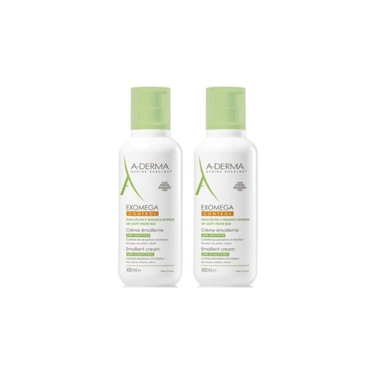 A-Derma Exomega Control Emollient Cream - 400ml (Double Pack) - Healtsy