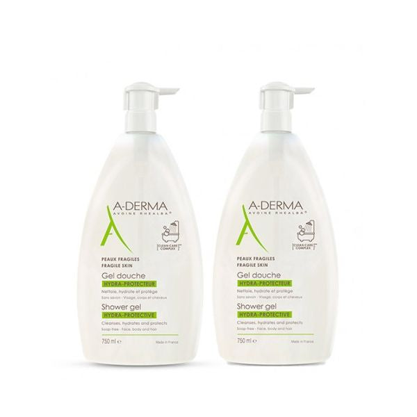 A-Derma Moisturizing Shower Gel - 750ml (Double Pack) - Healtsy