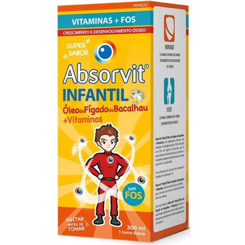 Absorvit Infant Liver Oil Cod + Vitamins Emulsion - 300ml – Buy Now at Healtsy