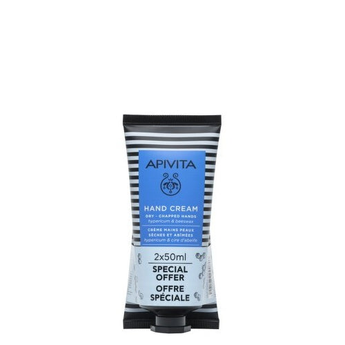 Apivita St. John's wort Hand Cream/Beeswax - 50ml (Double Pack) - Healtsy