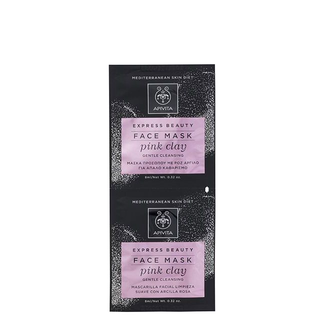 Apivita Express Beauty Cleansing Mask Pink Clay - 8ml (x2 units) – Buy Now at Healtsy
