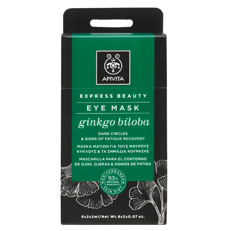 Apivita Express Beauty Mask Puffiness Dark Circles Gingko - 2ml (x2 units) – Buy Now at Healtsy
