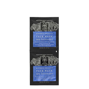 Apivita Express Beauty Moisturizing Anti - Pollution Lavender Mask - 8ml (x2 units) – Buy Now at Healtsy