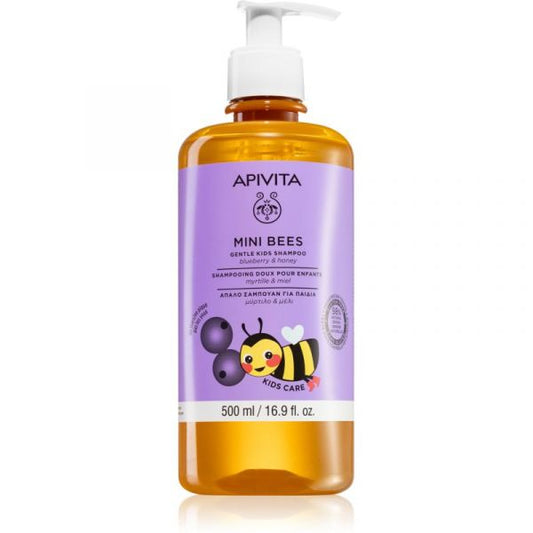 Apivita Gentle Kids Blueberry / Honey Shampoo - 500ml - Healtsy