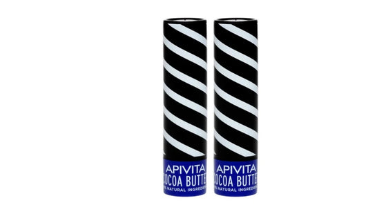 Apivita Lip Care Cocoa Butter - 4.4g (Double Pack) - Healtsy