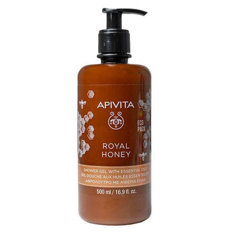 Apivita Royal Honey Shower Gel - 500ml - Healtsy