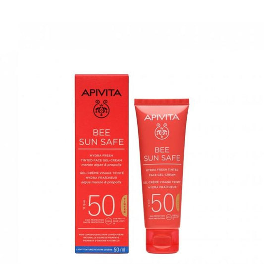Apivita Solar Gel - Cream SPF50 w/ Color - 50ml – Buy Now at Healtsy