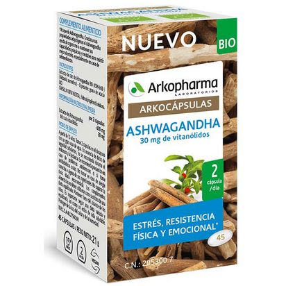 Arkocapsules Ashwagandha BIO (x45 capsules) - Healtsy